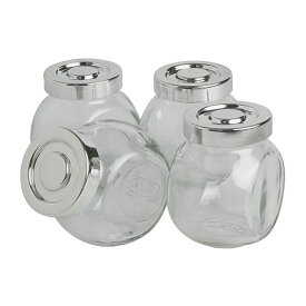 イケア IKEA RAJTAN スパイス瓶 ガラス アルミカラー 4ピース601.798.15【メール便不可】