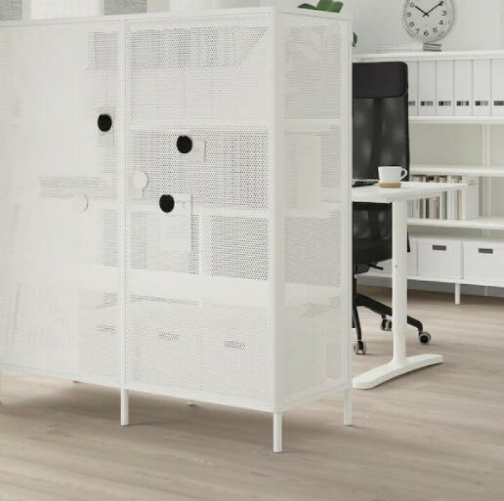 楽天市場】IKEA イケア BEKANT ベカントシェルフユニット, ホワイト 