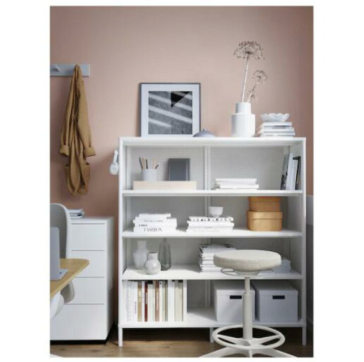 楽天市場】IKEA イケア BEKANT ベカントシェルフユニット, ホワイト 