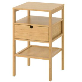 IKEA イケア ikeaNORDKISA ノールドシーサベッドサイドテーブル, 竹40x40 cm404.476.78