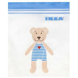 【NEW】IKEA イケア ISTAD イースタードフリーザーバッグ, クマ/ブルー1 l505.135.16