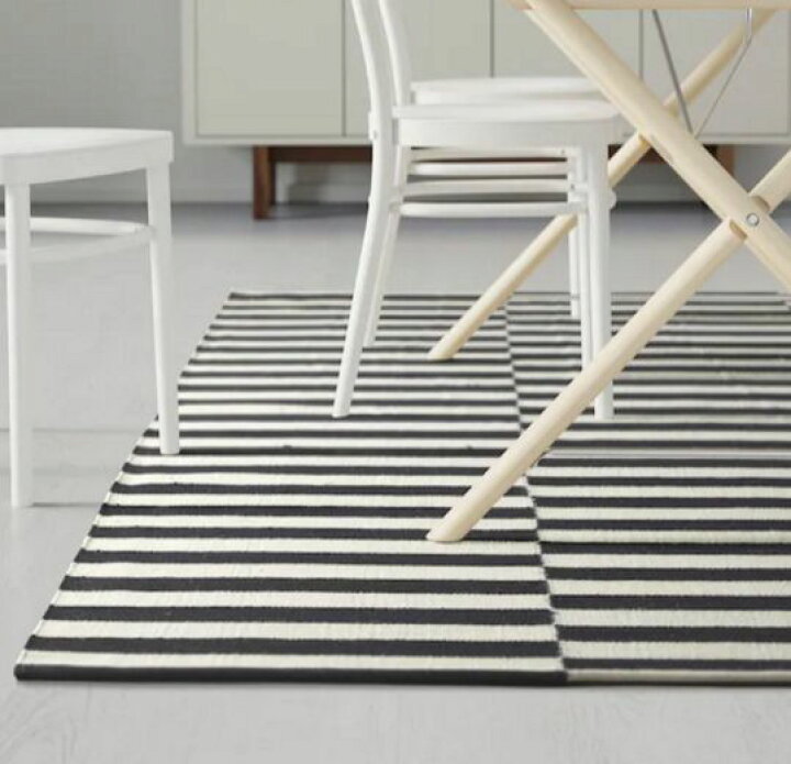 楽天市場】【NEW】IKEAイケアSTOCKHOLM ストックホルムラグ 平織り 