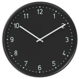 IKEAイケア BONDIS ボンディス 時計 ウォールクロック, ブラック 701.527.59【メール便不可】