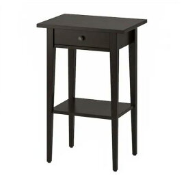 IKEAイケアHEMNES ヘムネスベッドサイドテーブル, ブラックブラウン 46x35 cm503.540.89【メール便不可】