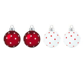 【クリスマス直前セール！値下げしました！！】ikea IKEA イケア クリスマス VINTER 2020 ヴィンテル 2020デコレーション ボールオーナメント, ガラス ホワイト/レッド5 cm604.751.75