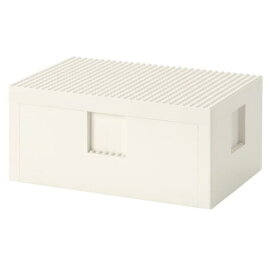 【NEW】IKEA イケア BYGGLEK ビッグレクレゴ&#174;ボックス ふた付き, ホワイト26x18x12 cm304.534.05