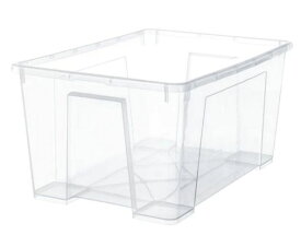 【NEW】IKEAイケアSAMLA サムラボックス, 透明, 56x39x28 cm/45 l701.809.41