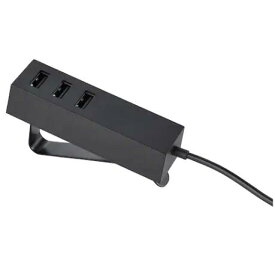 IKEAイケア L&#214;RBY ロルビ USB充電器 クランプ付き, ブラック103.819.71