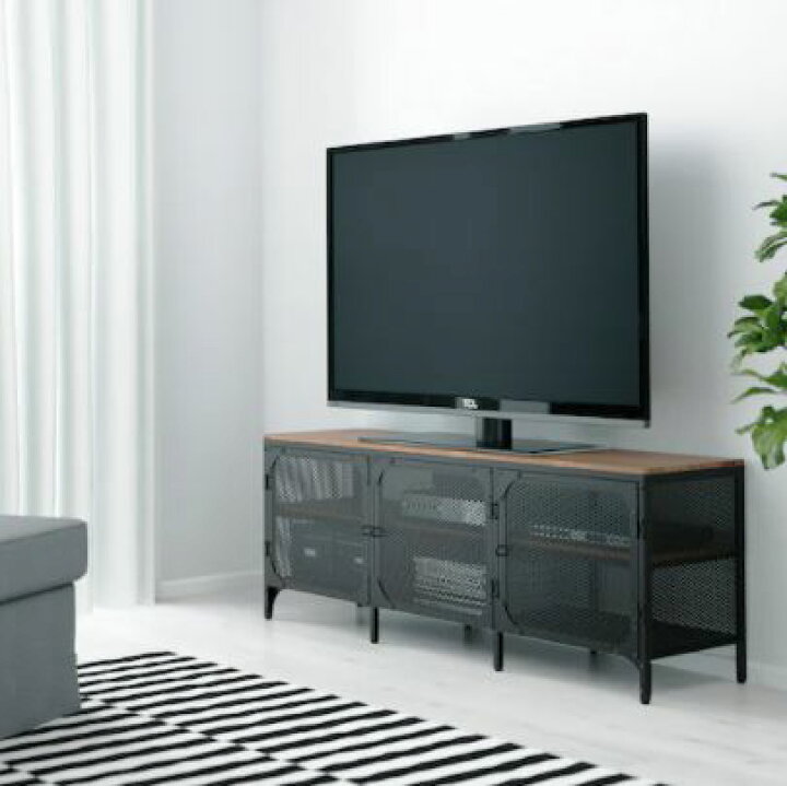 楽天市場】IKEA FJÄLLBO フィエルボテレビ台, ブラック150x36x54 cm 