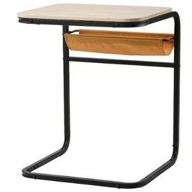 【NEW】IKEA OLSERÖD オルセロード サイドテーブル, チャコール/バーチ調 ダークイエロー, 53x50 cm804.820.52