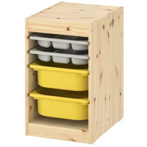 IKEA CPA TROFAST gt@Xg[Rrl[V {bNX/gCt, CgzCgXeCpC O[/CG[, 32x44x53 cm 194.808.96
