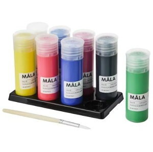 IKEAイケア MALA モーラ絵の具, ミックスカラー, 400 ml 404.776.13