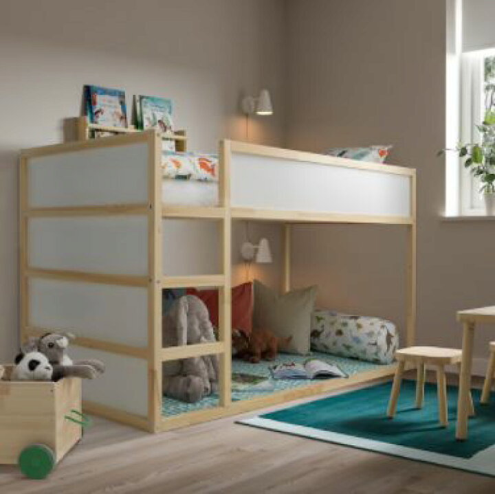 楽天市場】IKEA イケア KURA キューラリバーシブルベッド, ホワイト 