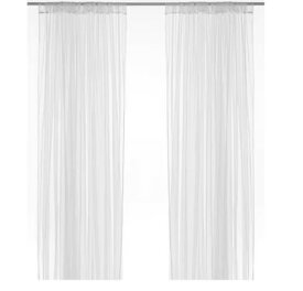 IKEA イケア　LILL リルネットカーテン1組, ホワイト, 280x250 cm 701.719.27