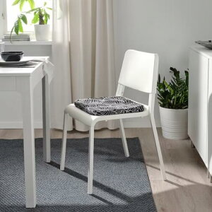 IKEA �C�P�A�@STAGGSTARR �X�^�b�O�X�^�b�� �`�F�A�p�b�h, �u���b�N/�z���C�g36x36x2.5 cm 405.110.18