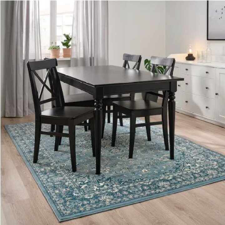 楽天市場】IKEA イケア VEDBÄK ヴェードベック ラグ パイル短, ブルー 