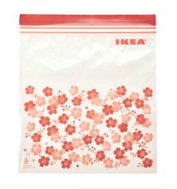 【NEW】IKEA イケア ISTAD イースタードフリーザーバッグ, 梅の花 ウメ 模様入り2.5 l604.881.73