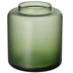 IKEA イケア KONSTFULL コンストフル花瓶,フロストガラス/グリーン10 cm405.119.66