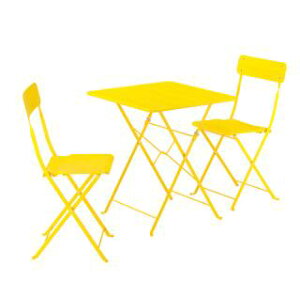 【NEW】IKEA ikeaSUNDSO スンドソー テーブル&折りたたみチェア2脚, 屋外用 ブライトイエロー/ブライトイエロー, 65x65 cm495.730.35IKEAのおしゃれな家具
