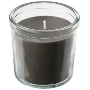 IKEA イケア ENSTAKA エンスタカ アロマキャンドル グラス入り, たき火/グレー, 40 時間705.310.91