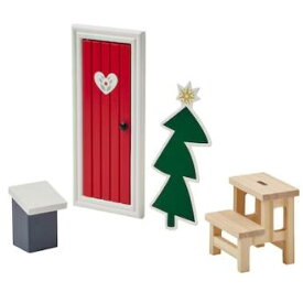 IKEA イケア VINTERFINT ヴィンテルフィントデコレーション4点セット, クリスマスエルフのドア ミックスカラー 605.273.82