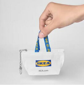 IKEA イケア KNOLIG クノーリグ キーリング, S ホワイト, 9x7 cm 205.605.14 小銭入れ等に最適 北欧 ikea ミニ リップ