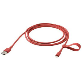 IKEA イケア LILLHULT リルフルト USB-A - Lightning, レッド, 1.5 m 505.347.26