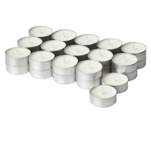 IKEA JAMLIK イェムリーク アロマティーライトキャンドル, バニラ/ライトベージュ, 3.5 時間905.021.63