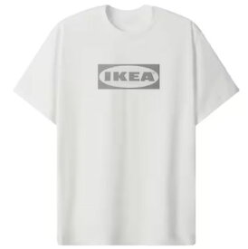 【NEW】IKEA AURTIENDE アウルティエンデ　Tシャツ, ホワイト, S/M505.789.56