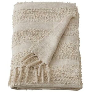 IKEA イケアGOLSTARR ジォールスタッルブランケット, ナチュラルカラー/ベージュ, 130x170 cm005.668.90