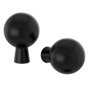 IKEAイケア BAGGANAS バッガネースノブ, ブラック, 20 mm 203.384.30