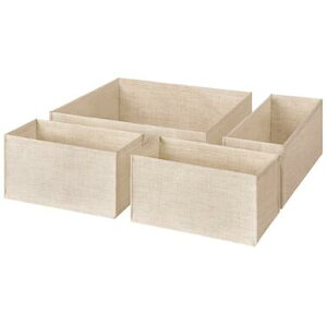 IKEA イケア BOLLOSUND ボロスンド引き出しオーガナイザー 4点セット, ベージュ905.621.09