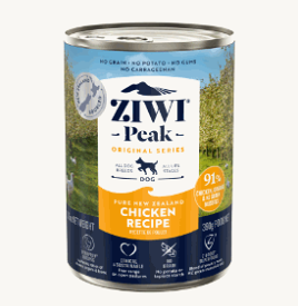ZiwiPeak ジウィピーク ドッグ缶　フリーレンジチキン 390g