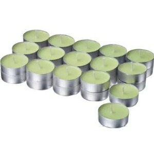 IKEA LOVSKOGSLUND ローヴスコグスルンドアロマティーライトキャンドル, リンゴ/ライトグリーン, 3.5 時間605.821.04