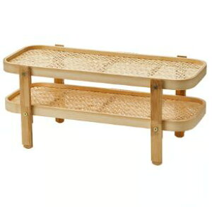 IKEA イケアKOSSEBAR ショッセベール食品乾燥ラック 2段トレイ付き, 竹, 46x21x22 cm 505.992.75