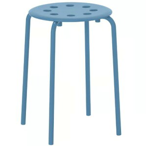 IKEAイケア MARIUS マリウススツール, ブルー, 45 cm 306.052.39