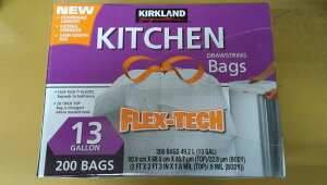 RXgR J[Nh Ђtݑ S~ 49.2Lx200KIRKLAND SIGNATUURE DRAWSTRING BAG