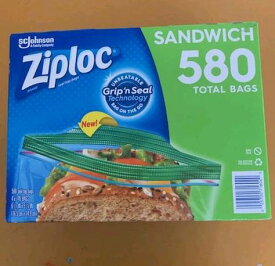 コストコ COSTCO Ziploc ジップロック サンドイッチバッグ #1158369【メール便不可】