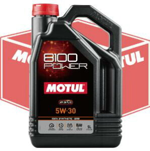 MOTUL `[ 8100 POWER 5W30 SN PLUS 4{X 5L w1P[X̔x112003`[ 8100 p[ 5L×4{  GWIC  IC X|[cJ[AXyVeBJ[A~joASUV 112003