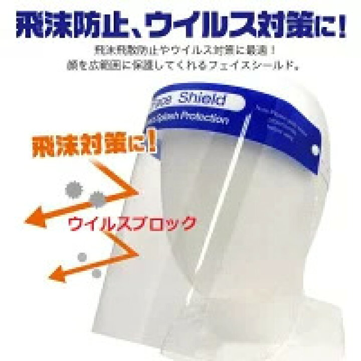 楽天市場】【200個//組み立て済み】フェイスシールド フェスシールド 