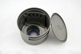 チタン製 クックシステム 900ml ポット付属 軽量アウトドア調理セット