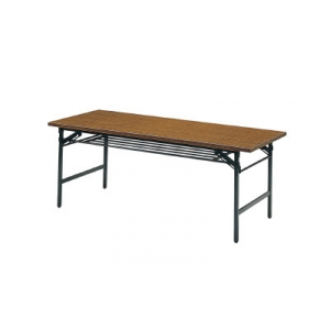 折りたたみ会議用テーブル棚付1500×600×700 1560(1500X600)(チーク) トラスコ(TRUSCO) | オアシスプラス