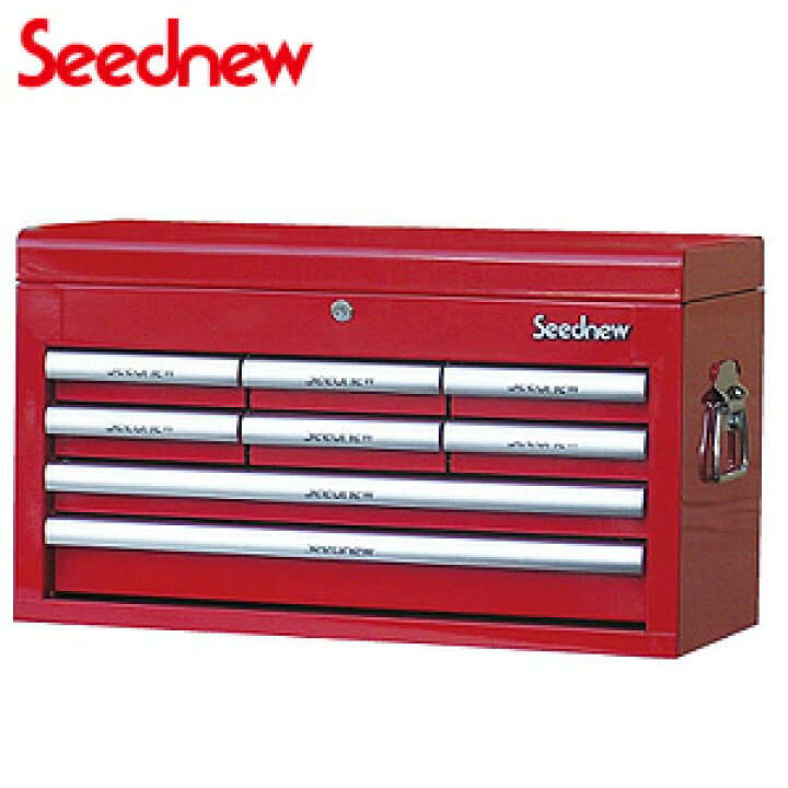 楽天市場】ツールチェスト(4段8引出し) 赤 S-R908 Seednew : オアシス 