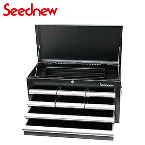 ツールチェスト(4段8引出し) 黒 S-R908-BL Seednew