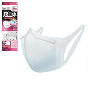 超立体マスク 小さめサイズ 1ケース(7枚入り×60) ユニ・チャーム かぜ・花粉用