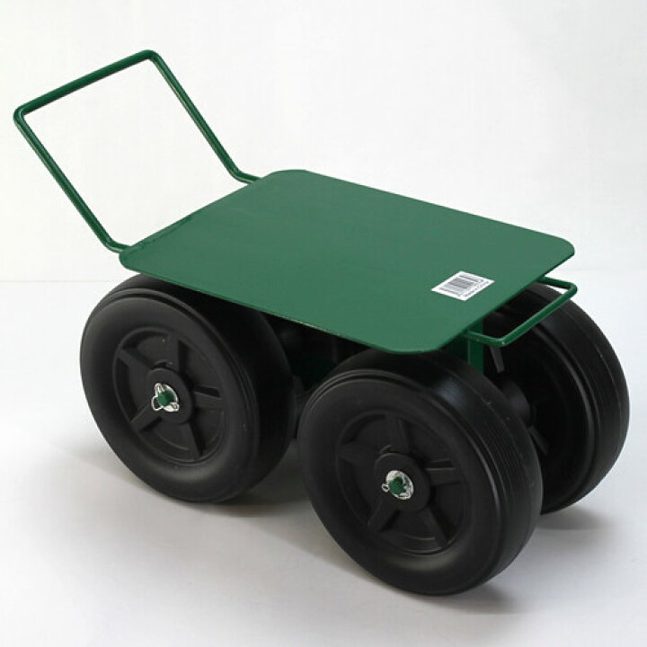 楽天市場 スチールハウスカー4輪 腰掛作業車 腰掛台車 ちびころ シンセイ 緑 オアシスプラス