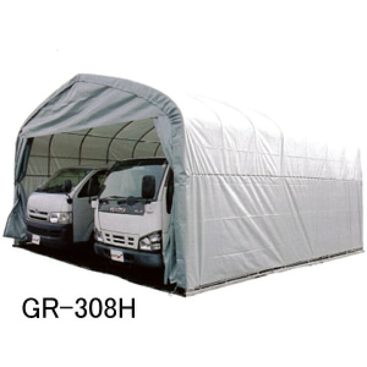 楽天市場】パイプ倉庫 GR-308H 南栄工業 5.5x5.6x3.4m 角パイプベース 