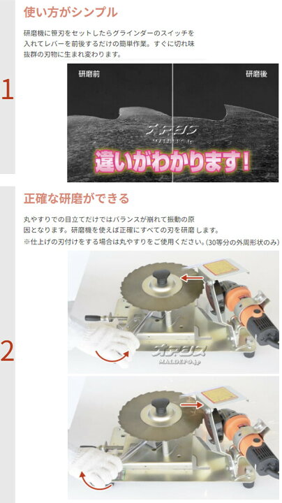 楽天市場】30枚笹刈刃専用研磨機 らくらくケンマ SK-320 高速 