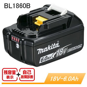  18Vp`ECIobe[ BL1860B }L^(makita) A-60464 6.0Ah