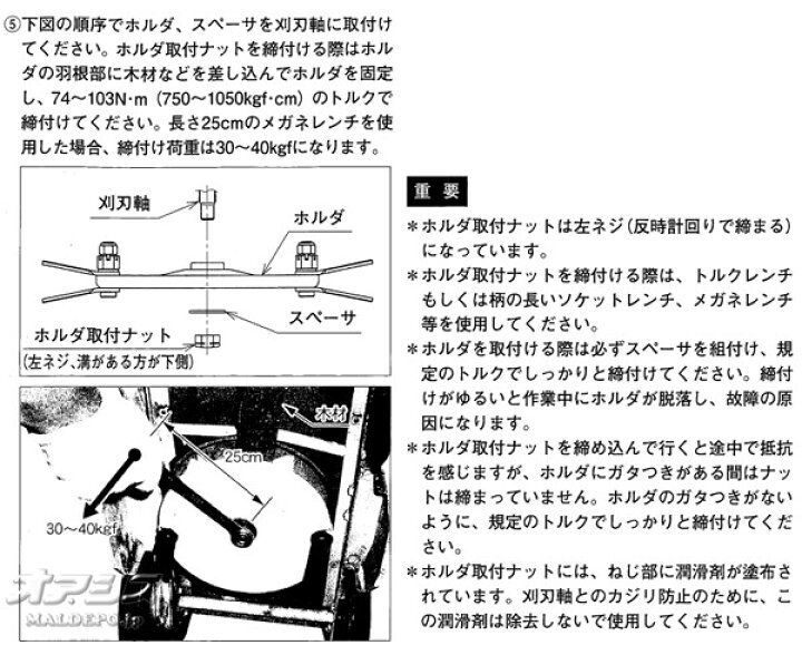 楽天市場】刈刃セットH 自走式傾斜刈機 ZGC300D-EZ用 Zenoah(ゼノア 
